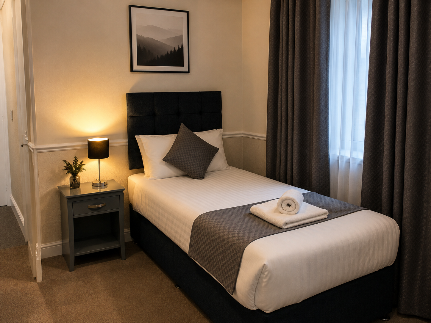 Single room at Mars Hotel Seaview