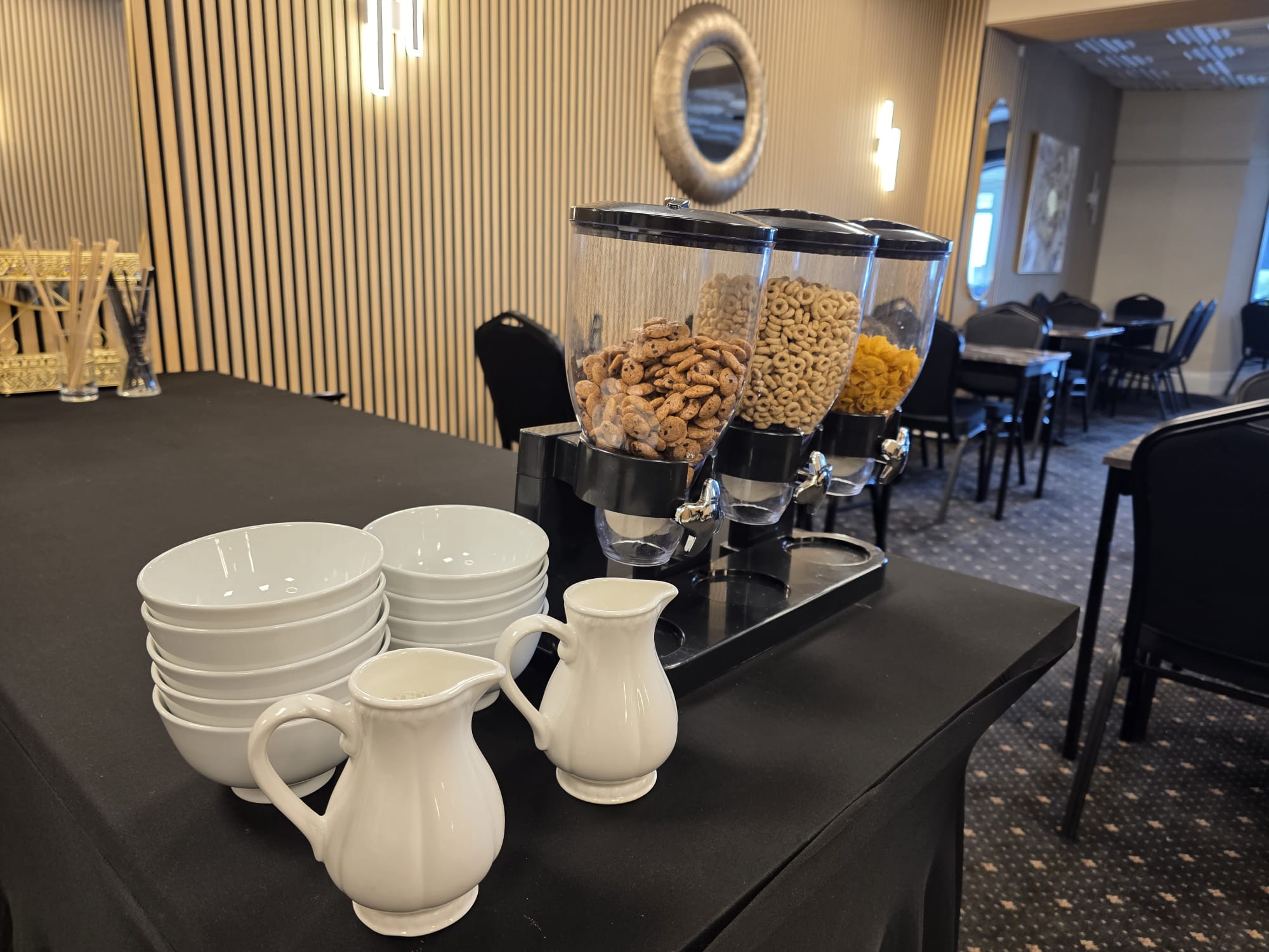 Breakfast cereals at Mars Hotel Seaview Blackpool