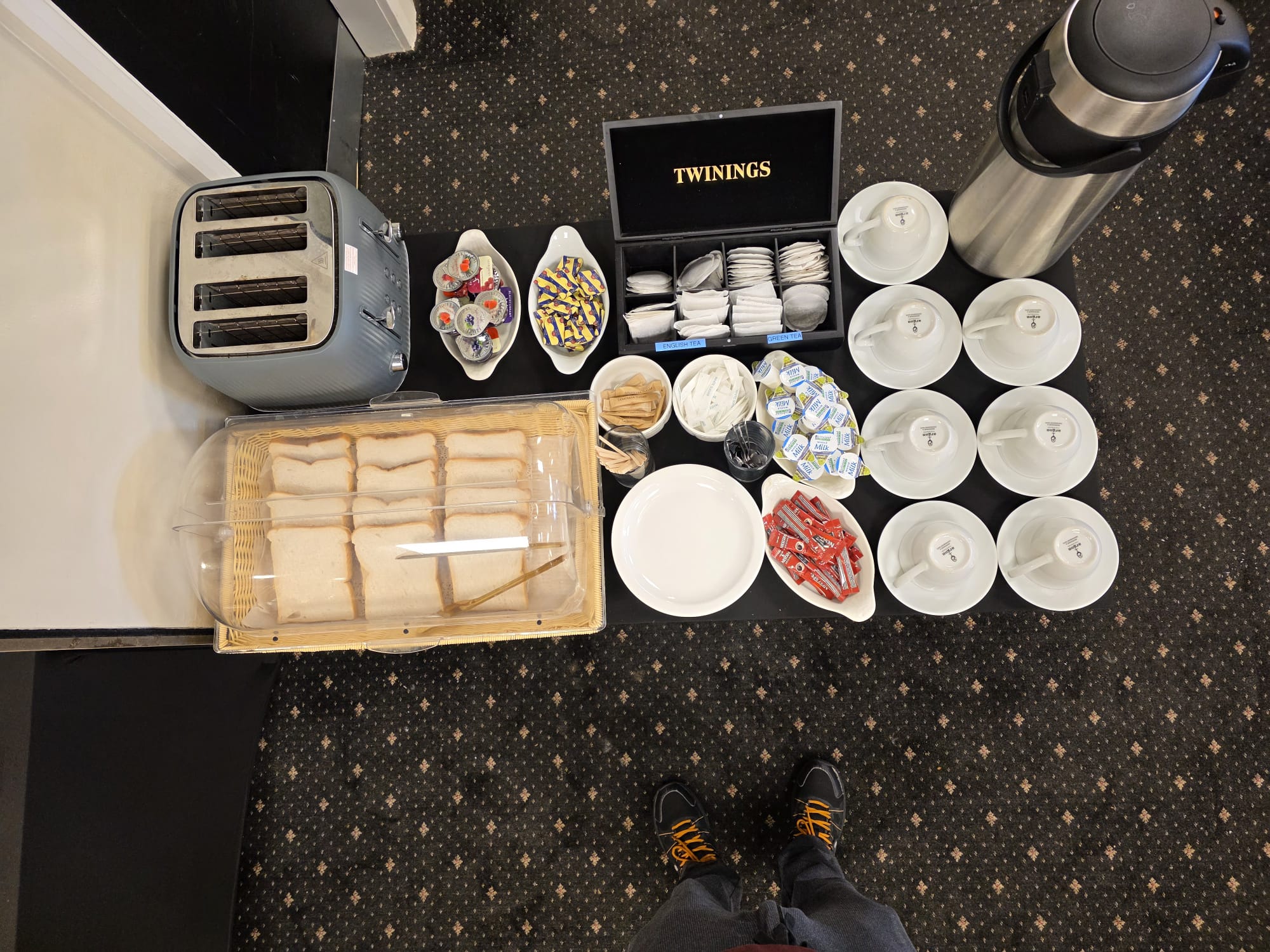 Toast tea and hot drinks at Mars Hotel Seaview Blackpool